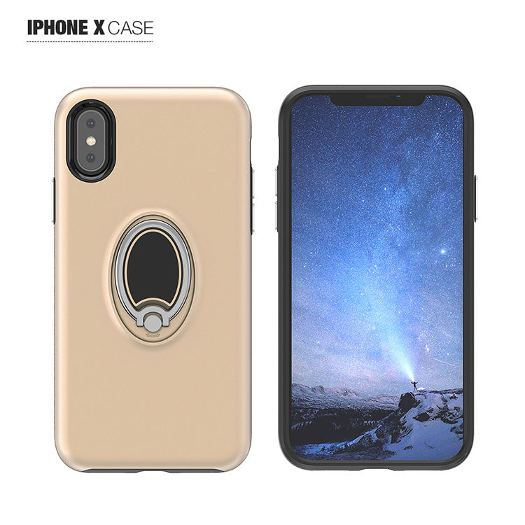 iPhone X/XS Golf with Magnet, Kickstand and Card Holder Gold
