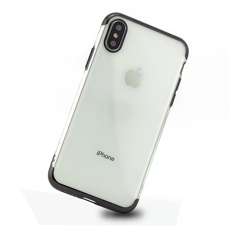 iPhone XS MAX TPU Metal Frame Black