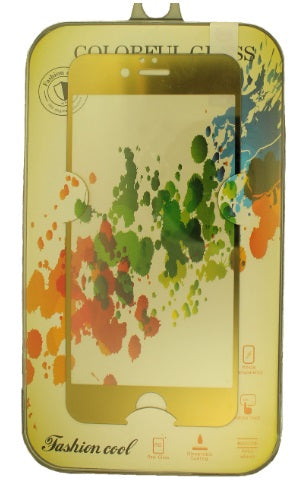 iPhone 8/7 Plus Tempered Glass Frame Gold