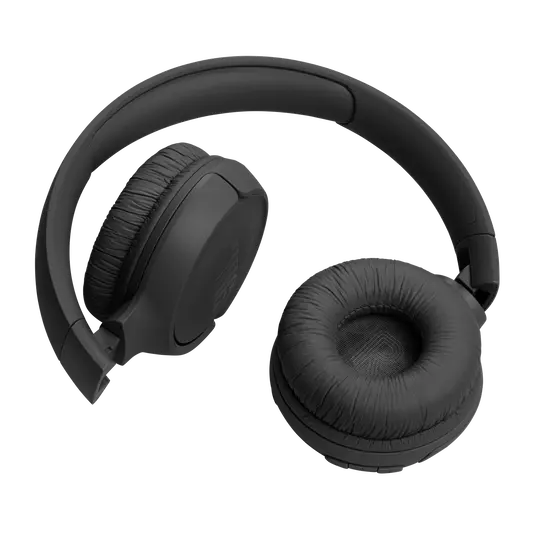 JBL Tune 520BT - Wireless On-Ear Headphones, Up to 57H Battery Life and Speed Charge, Lightweight, Comfortable and Foldable Design, Hands-Free Calls with Voice Aware - Black