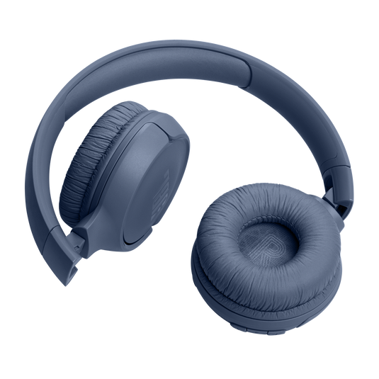 JBL Tune 520BT - Wireless On-Ear Headphones, Up to 57H Battery Life and Speed Charge, Lightweight, Comfortable and Foldable Design, Hands-Free Calls with Voice Aware - Blue
