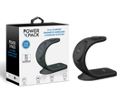 Black POWER X PACK 3 in 1 Curved Magnetic Wireless Station