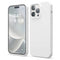 White Soft Silicone Case for iPhone 15 Pro