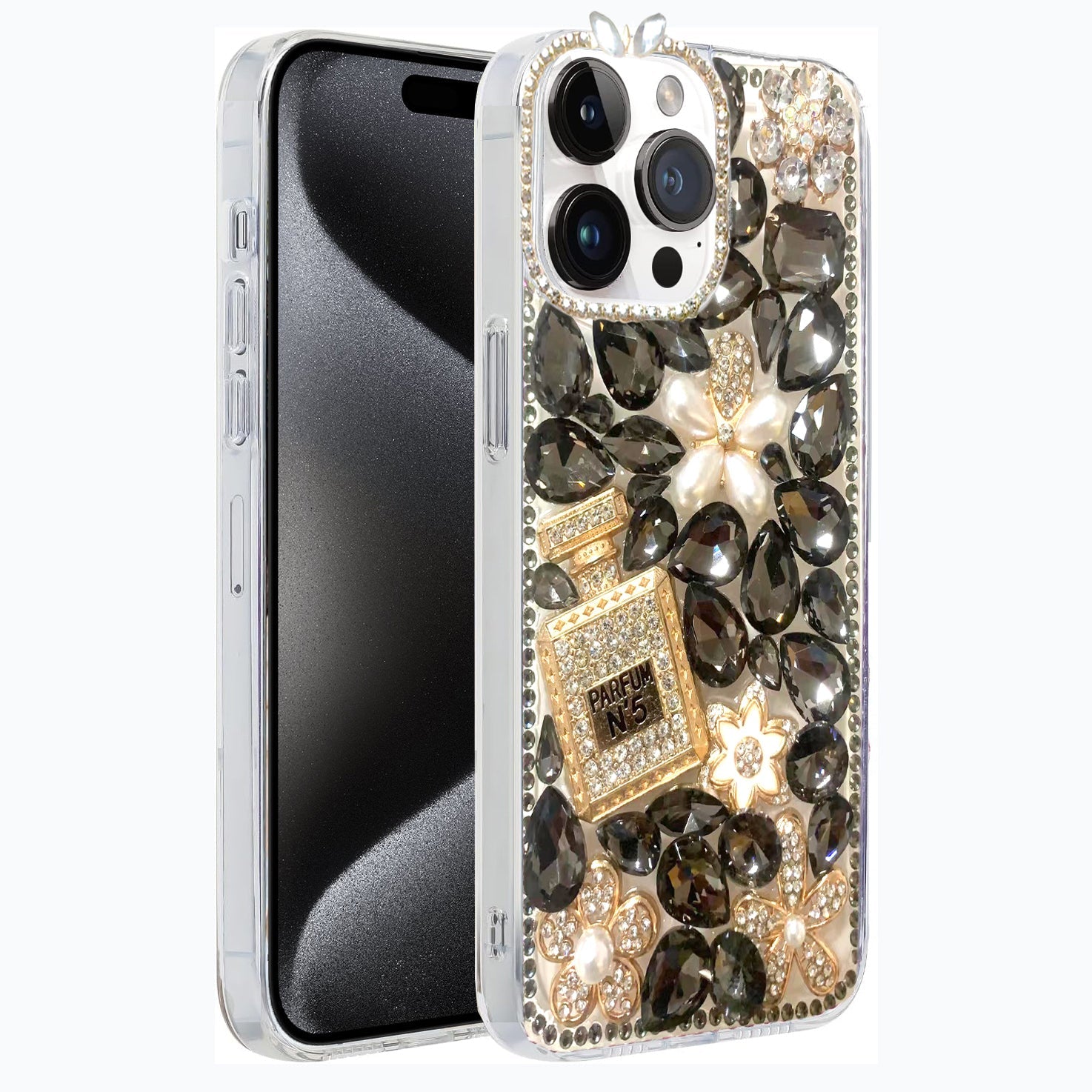 Black Perfume Deluxe Case for iPhone 16 Pro