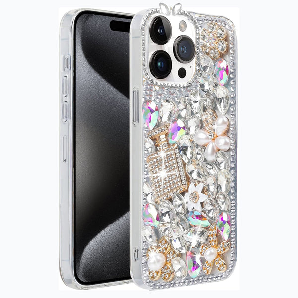 Silver Perfume Deluxe Case for iPhone 16 Pro