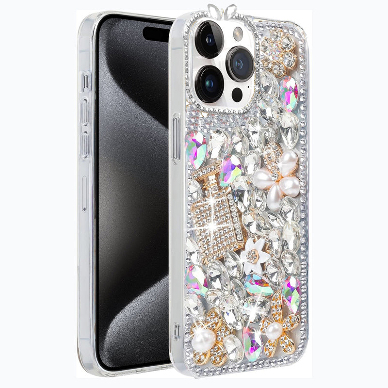 Silver Perfume Deluxe Case for iPhone 13 Pro