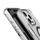 Black Anti-Yellowing Hard Clear Magnetic Case for iPhone 16 6.1