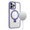 Clear Purple Frame Kickstand with Magnetic Compatibility for iPhone 15 6.1