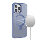 Blue Smoked Kickstand with Magnetic Compatibility for iPhone 15 Pro with package