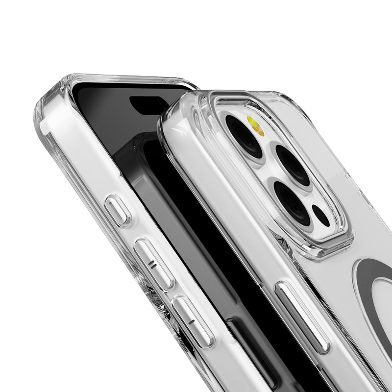 Titanium Pure Clear Magnetic Case in Package for iPhone 15 Pro Max