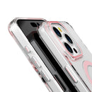 Pink Pure Clear Magnetic Case in Package for iPhone 16 Pro Max