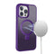 Purple Smoked Kickstand with Magnetic Compatibility in Package for iPhone 16 Pro Max