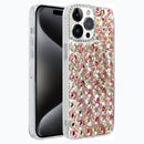 Pink and Silver Deluxe Stone Case for iPhone 14 Pro Max