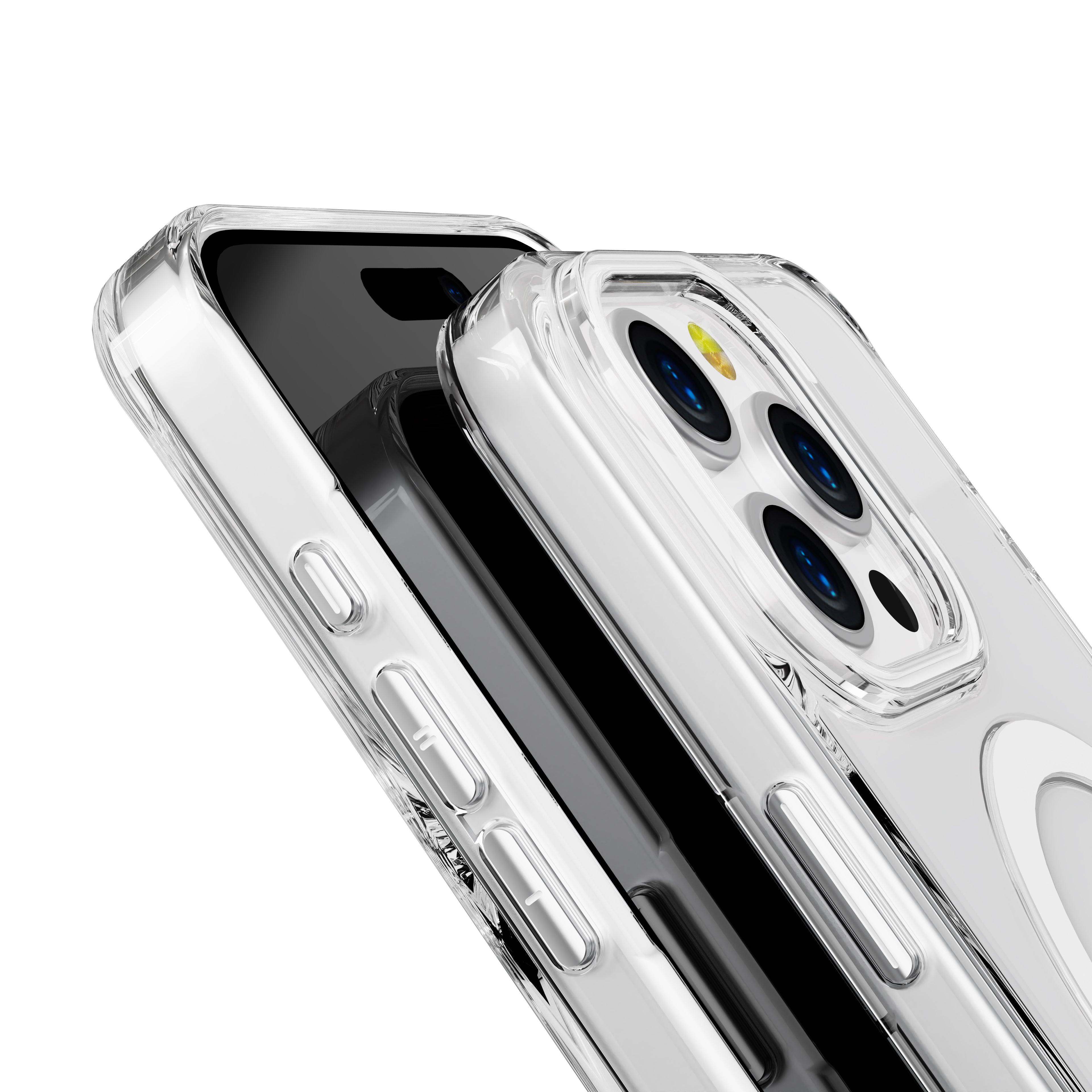 White Pure Clear Magnetic Case in Package for iPhone 12 Pro Max