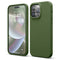 Dark Green Soft Silicone Case for iPhone 15 Pro