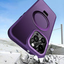 Purple Smoked Kickstand with Magnetic Compatibility in Package for iPhone 16 Plus