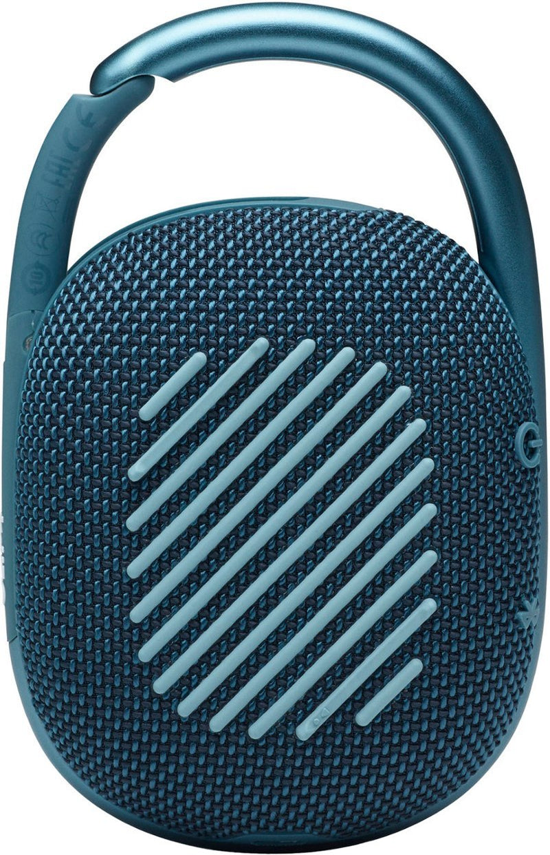 JBL Clip 4: Ultra Portable Speaker with Bluetooth, Built-in Battery, Waterproof and Dustproof Feature -10 hours of Playtime - Blue