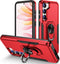 Red Triple Heavy Duty with Ring Kickstand for Galaxy A05 5G