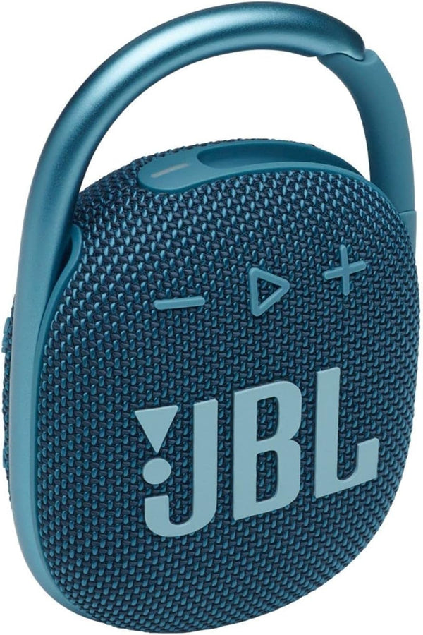 JBL Clip 4: Ultra Portable Speaker with Bluetooth, Built-in Battery, Waterproof and Dustproof Feature -10 hours of Playtime - Blue