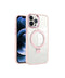 Clear Pink  Frame Kickstand with Magnetic Compatibility for iPhone 16 Pro Max