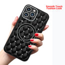 Black Deluxe Quilted Case for iPhone 15 6.1
