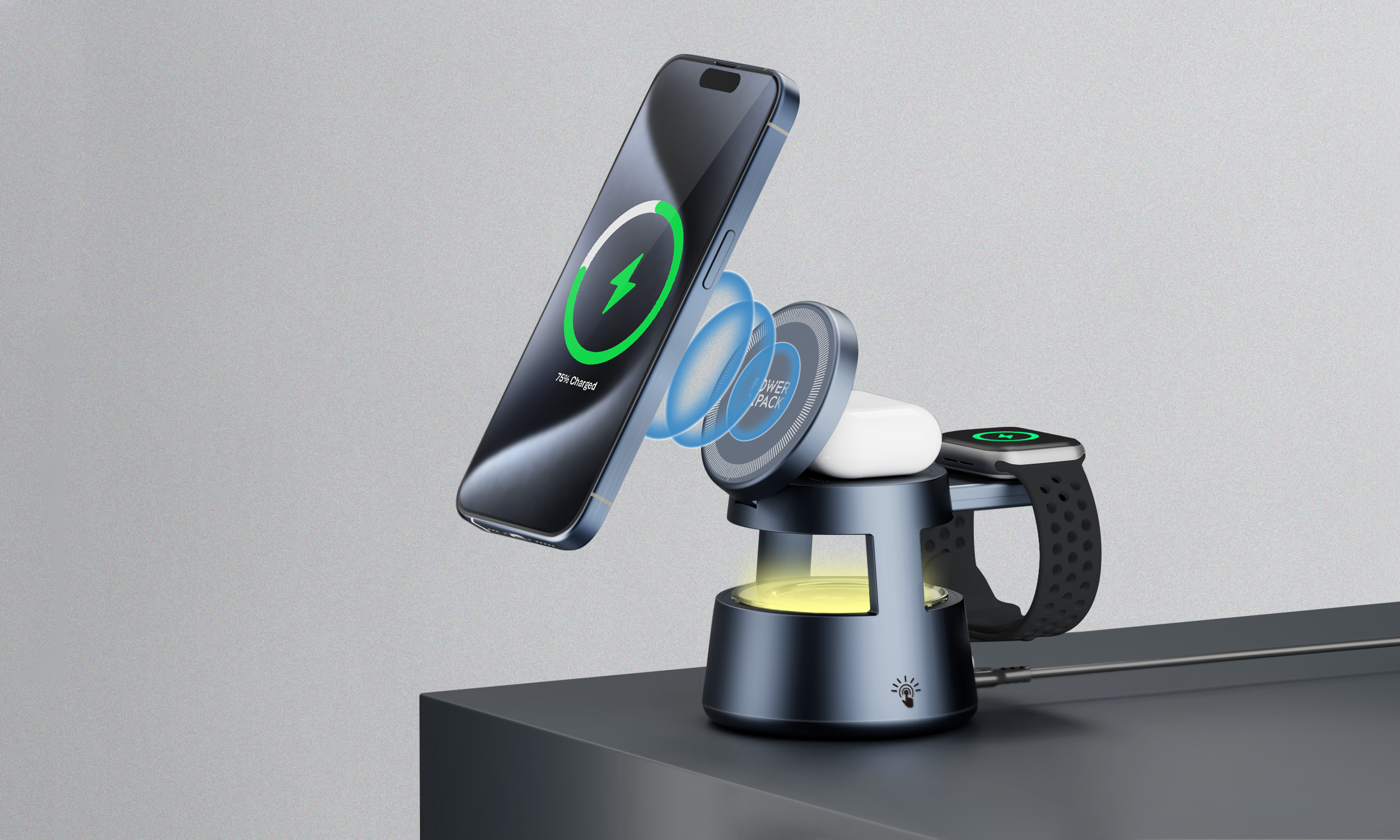 POWER X PACK 5 in 1 Wireless Charging Station