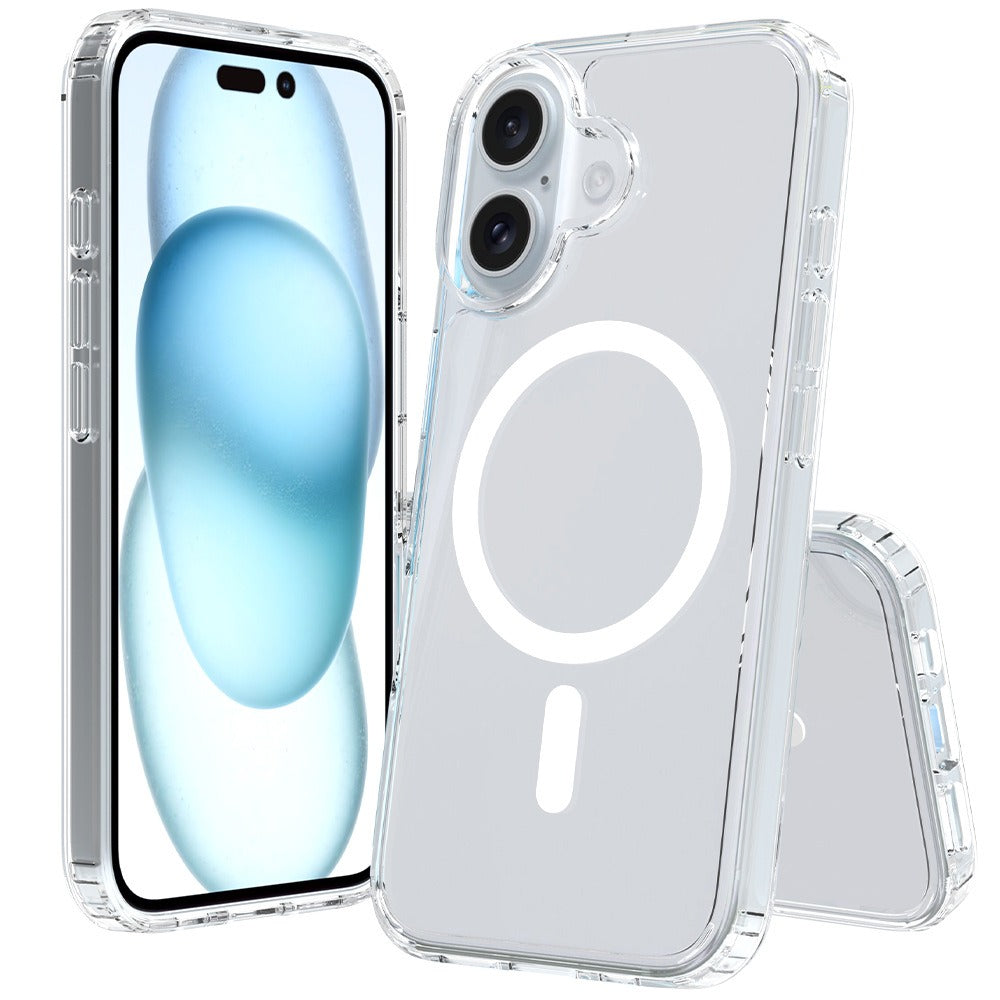 Clear Case with Magnetic Compatibility for iPhone 16 6.1
