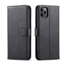 Black iPhone 12/12Pro 6.1 Lux Multi Card Wallet With Strap