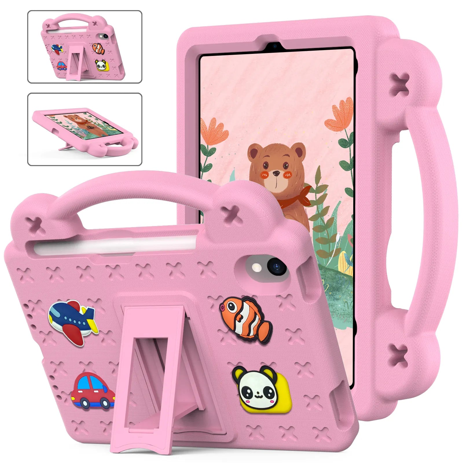 Pink iSpongy Case with Pins for iPad Mini 7 / Mini 6