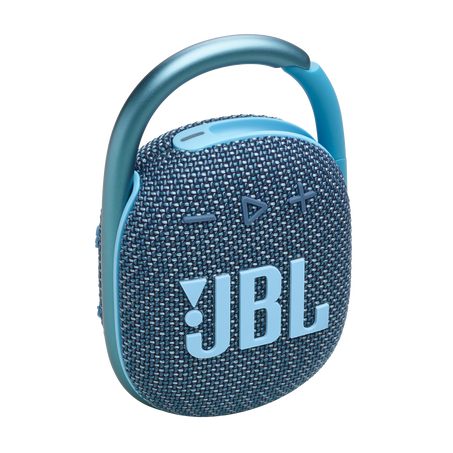 JBL Clip 4: Ultra Portable Speaker with Bluetooth, Built-in Battery, Waterproof and Dustproof Feature -10 hours of Playtime - Eco Blue