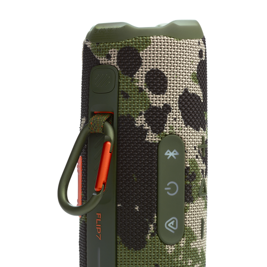 JBL Flip 7 - Portable Waterproof and Drop-Proof Speaker, Bold Pro Sound with AI Sound Boost, 16Hrs of Playtime, and PushLock System - Squad (Room)
