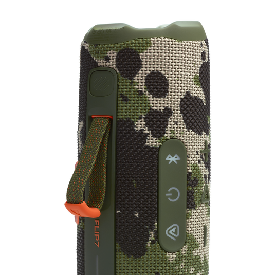 JBL Flip 7 - Portable Waterproof and Drop-Proof Speaker, Bold Pro Sound with AI Sound Boost, 16Hrs of Playtime, and PushLock System - Squad (Room)