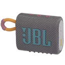 JBL Go 3: Portable Speaker with Bluetooth, Built-in Battery, Waterproof and Dustproof Feature - Gray