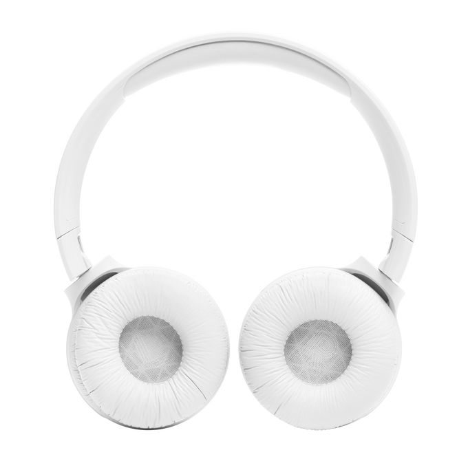 JBL Tune 520BT - Wireless On-Ear Headphones, Up to 57H Battery Life and Speed Charge, Lightweight, Comfortable and Foldable Design, Hands-Free Calls with Voice Aware - White
