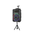 MPD1223-ROAR Portable Sound System -Bluetooth Multi LED Light Speaker Set Perfect for Indoor and Outdoor - PA Speaker System with Remote, Microphone and Speaker Stand