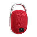 MD321-CLIP ON BLUETOOTH OUTDOOR SPEAKER WATER RESISTANCE & DUST PROOF Red