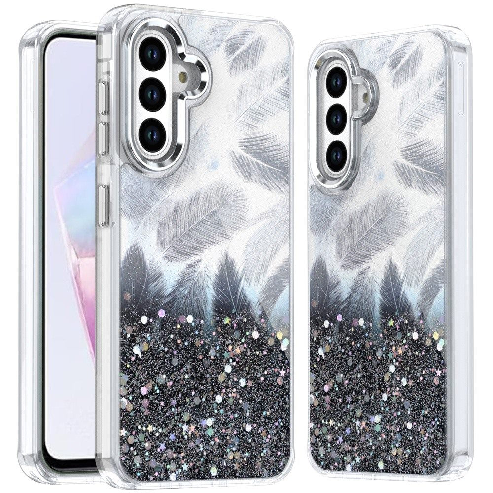 Black Epoxy Glitter Case for Samsung Galaxy A36 / A56
