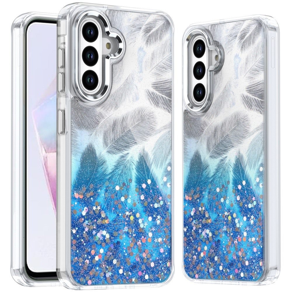 Blue Epoxy Glitter Case for Samsung Galaxy A36 / A56