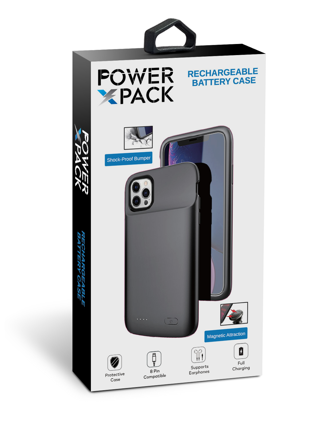 Power X Pack Rechargeable Battery Case 4800mAh for iPhone14 Pro / 14 / 13 Pro / 13