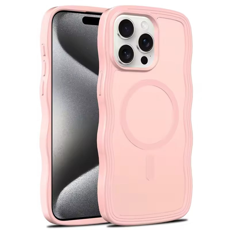 Pink Smoked Wave Case for iPhone 15 6.1 / 14 6.1
