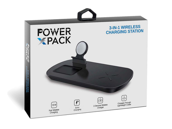 POWER X PACK 3 in 1 Wireless Charging Station