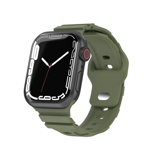 Green Rugged Silicone Band for Apple Watch 41" / 40" / 38"