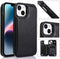 Black Back Wallet Stand Case for iPhone 14 Pro