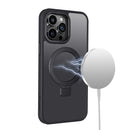 Black Frosted Kickstand with Magnetic Compatibility for iPhone 14 Pro