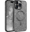 Black Glitter Soft TPU Case with Magnetic Compatibility for iPhone 14 Pro