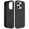 Black Soft Magnetic Silicone Case for iPhone 14 Pro