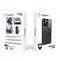 Black Smoked Frame Kickstand with Magnetic Compatibility for iPhone 16 Pro Max with package