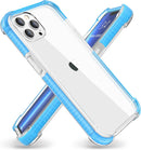 Blue TPU Bumper Ultra Clear Back TPU Shockproof for iPhone 15 Pro