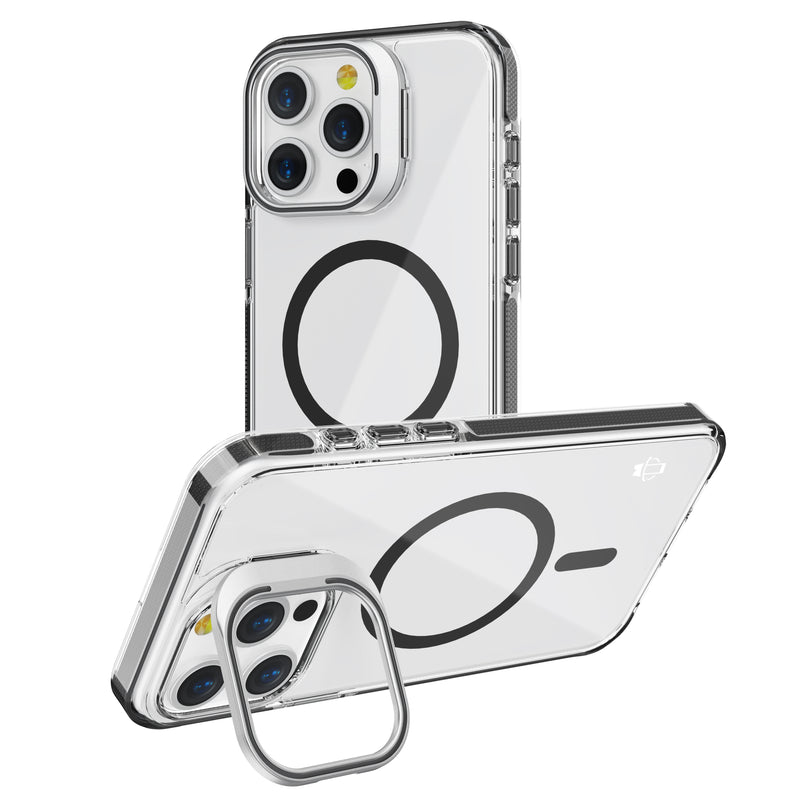 Black Camera Kickstand Magnetic Case for iPhone 13 Pro Max