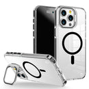 Black Camera Kickstand Case with Magnetic Compatibility for iPhone 16 6.1